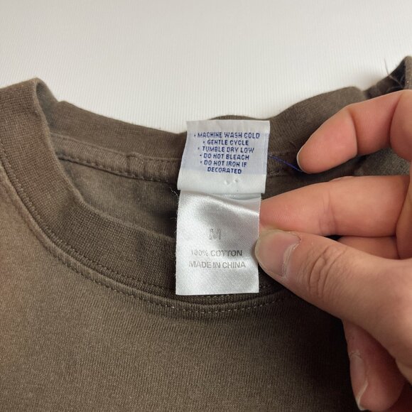 VTG Y2K Norwegian Cruise Line T shirt Mens M Alaska Brown Animal Wildlife - Picture 9 of 15